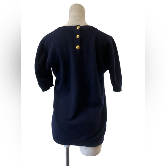 Vintage Chanel navy cashmere sweater - Picture 5 of 10